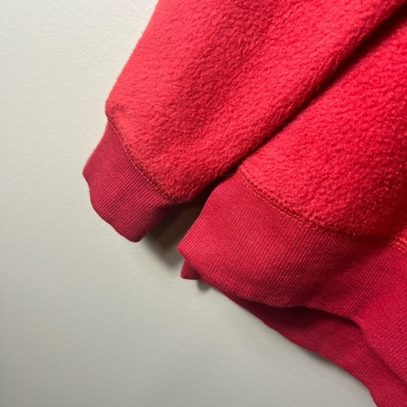 Coca-Cola Spellout Retro Red Fleece Graphic Hoodie Size Medium Streetwear - Picture 7 of 10